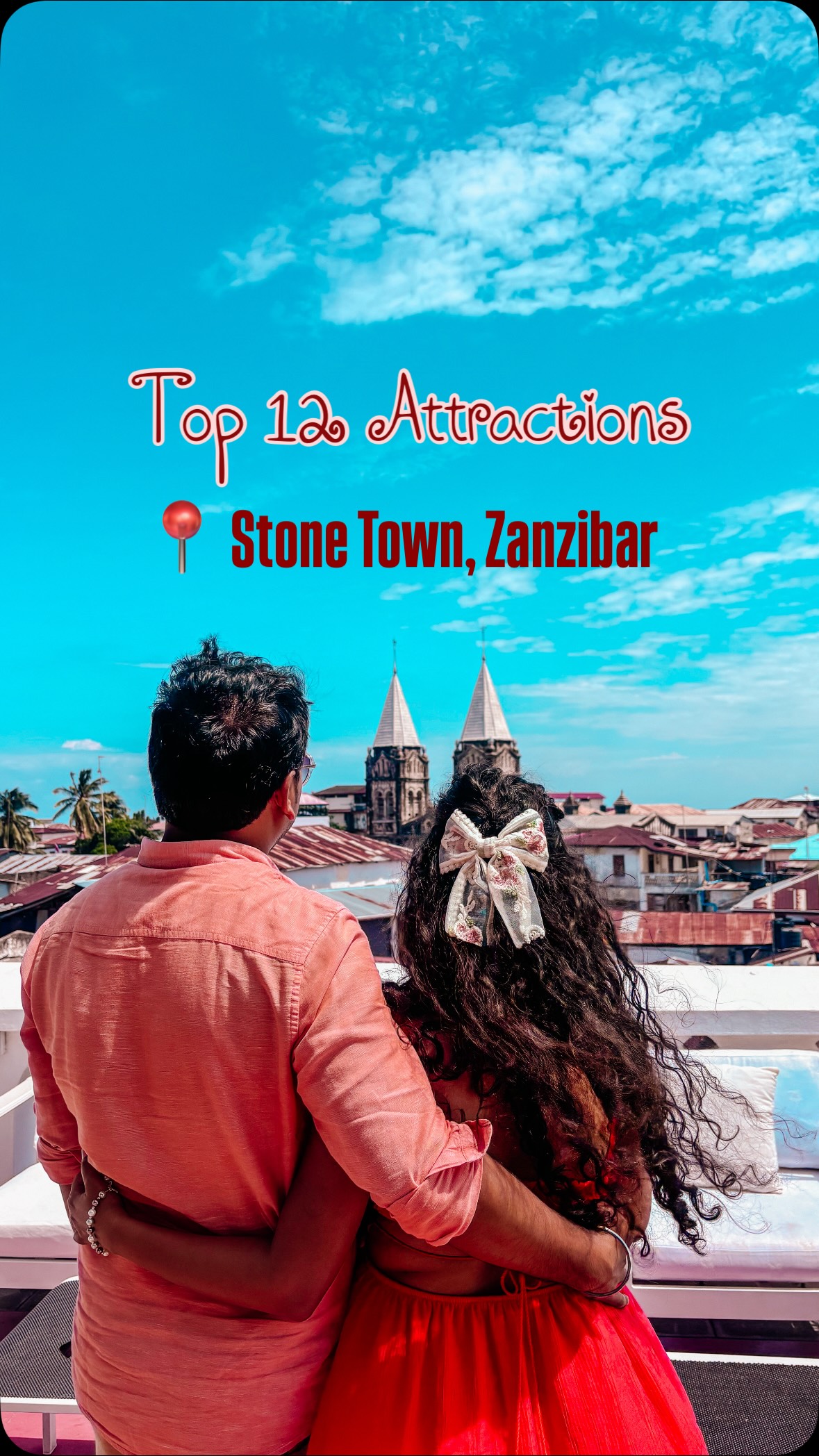 🚫 Don’t miss Stone Town while in Zanzibar. Its vibrant capital is stuck in the Middle Ages. The entire old town is a UNESCO World Heritage site.✨ SHARE with your gang!✅ SAVE itFollow @mytravellingstilettos for more travel recommendations.#mytravellingstilettos@tanzania_unforgettable @zanzibartourismindia @zanzibar_tourism#visitzanzibar #greenzanzibar #visittanzania #tanzaniaunforgettable[ Africa vacation, holidays, international trip from India, island vacation, budget itinerary, couple holiday, african vacation, stone Town, heritage places, history of Zanzibar, silk route Africa, old trading city]