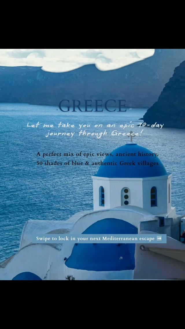 Greece 10 days itinerary!Let me take you on an epic 10-day journey through Greece!📌 Share with your partner for that romantic getaway!🧾 Save it for the plan#mytravellingstilettos@visitgreecegr @santorini  @santorini.explore @officialsantorinigreece @visitgreeceguide @officialmykonos @thisisathens @discovernaxos  @visit.naxos  @naxos.guide @explore_naxos  #visitgreece  #europeanholiday viral [ Travel couple, Bengaluru travel blogger, india to europe, budget europe trip, Greek holidays, euro summer 2026, Santorini, oia sunset, fira, Greek islands, Mediterranean Sea, Aegean Sea, travel hack, travel recommendations, honeymoon destination, greek islands, Santorini romantic gateway, delos Island, historical tour, romantic vacation, honeymoon recommendations]
