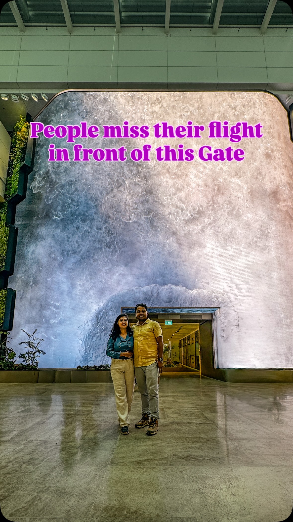 The perfect delusion that makes people miss their flight ✈️📍The Wonderfall at Changi Airport➡️ Terminal 2 between departure row 6 & 7Finally in front of one of the most famous airport gates in the world.Follow @mytravellingstilettos for travel recommendations!@visit_singaporein @visit_singapore @changiairport @jewelchangiairport#travelling #changiairport #visitsingapore #singapore#singaporeairport[Changi Airport, Wonderfall, Changi Airport Waterfall, Singapore Airport, Digital Waterfall, Changi Terminal 2, Singapore Travel, Airport Architecture, Singapore Airport Waterfall, Changi Airport Experience, Singapore Travel Reel, Singapore itinerary, singapore from India, singapore hotels, singapore airport, jewel airport, visa free country, 4hrs from India, indian travel blogger, travel guide, singapore 5days itinerary, travelblogger singaporetrip trending viralreels visitsingapore]