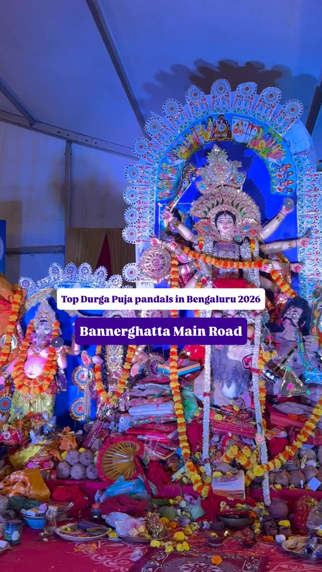 Follow @mytravellingstilettos for more such recommendationsTop Durga Puja pandals in Bengaluru 2026 - Bannerghatta Main Road Edition ⬇️Bengali In Bangalore (BinB) 📍 Chandrodaya Convention Center, Dairy Circle, 2, Bannerghatta Rd, near Bengaluru, Bhavani Nagar, Hombegowda NagarBegur Bengali Cultural Association (BBCA) 📍 Milana Greens, 275/36/2, Mylasandra Rd, Suraksha Nagar, Yelenahalli, BegurSouth Bangalore Cultural Association (SBCA) 📍 Ramalingeshwara Cave Temple, Hulimavu, near Meenakshi MallKSUC Bangalore 📍 Siri Convention Hall, 60 feet road, Shanbhog Naggappa Layout, Sambhawa Naggapa Layout, BilekahalliUtsav Bangalore 📍 Mulki Sunder Ram Shetty Sabhangana, 9th Main Rd, Vijaya Bank Layout⚠️ A list of 70+ Durga Puja pandals in Bangalore is in the bio!🗓️ 17th Oct 10 am to 21st Oct 10 am 🎫 No entry fee or pass required!#mytravellingstilettos#durgapujainbangalore [durga puja in Bengaluru, Bangalore Durga puja pandal hopping, Bengalis in Bangalore]