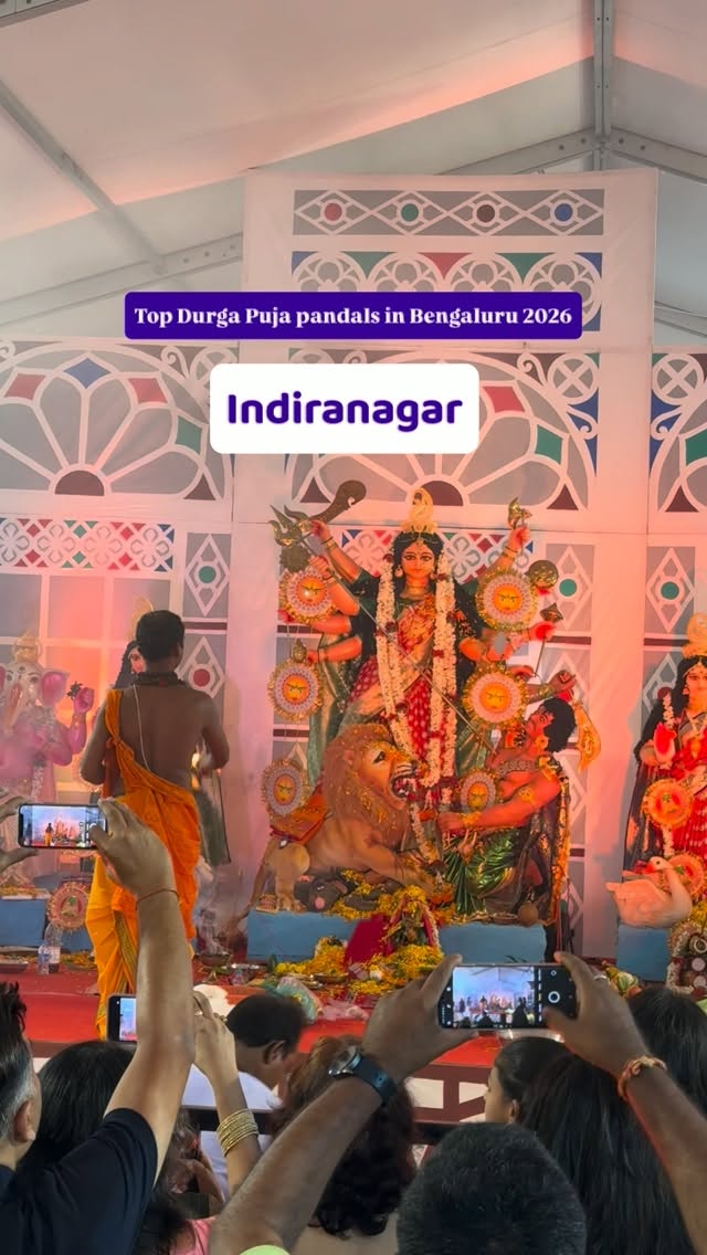 Follow @mytravellingstilettos for more such recommendationsTop Durga Puja pandals in Bengaluru 2026 - Indira Nagar Edition ⬇️Socio-Cultural Association 📍 Sishu Griha Senior School Ground, beside Poornaprajna Education Centre, HAL 3rd Stage, New Tippasandra, Bengaluru The Bengalee Association 📍 1/a, Assaye Rd, Shivan Chetty Garden Post, Ulsoor, Bengaluru Kaggadasapura Bengali Association 📍 V K Sports, No.155/3, Ground Floor, 5th Main, Malleshpalya, Bengaluru ⚠️ A list of 70+ Durga Puja pandals in Bangalore is in the bio!🗓️ 17th Oct 10 am to 21st Oct 10 am 🎫 No entry fee or pass required!#mytravellingstilettos#durgapujainbangalore [durga puja in Bengaluru, Bangalore Durga puja pandal hopping, Bengalis in Bangalore]