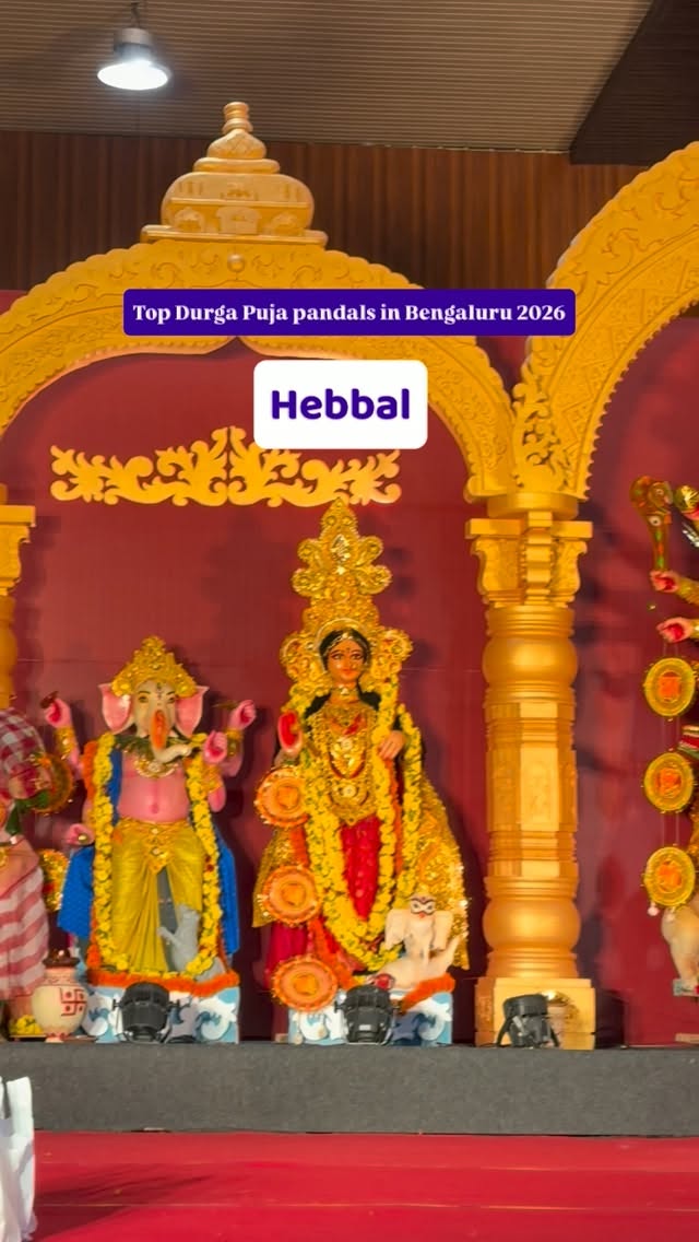 Follow @mytravellingstilettos for more such recommendationsTop Durga Puja pandals in Bengaluru 2026 - Hebbal Edition ⬇️Bongodhara Sarbajanin Durgoutsav 📍 White Pearl Convention Centre, Belahalli Cross, SrinivaspurOikotan Hebbal Cultural Society 📍 EBISU Convention Center, Hegde Nagar Main Road, Jakkur Post, Chokkanahalli, Hegde Nagar Rd, opposite Regal Hospital, Balaji Layout, ChokkanahalliHarmony Cultural And Welfare Association 📍 Harshodaya Convention Center, 19th Cross, MCECHS Layout, Near Thanisandra Main RoadVivekananda Cultural Association 📍 Nisarga Grounds, Yelahanka New Town, 5th Phase⚠️ A list of 70+ Durga Puja pandals in Bangalore is in the bio!🗓️ 17th Oct 10 am to 21st Oct 10 am 🎫 No entry fee or pass required!#mytravellingstilettos#durgapujainbangalore [durga puja in Bengaluru, Bangalore Durga puja pandal hopping, Bengalis in Bangalore]