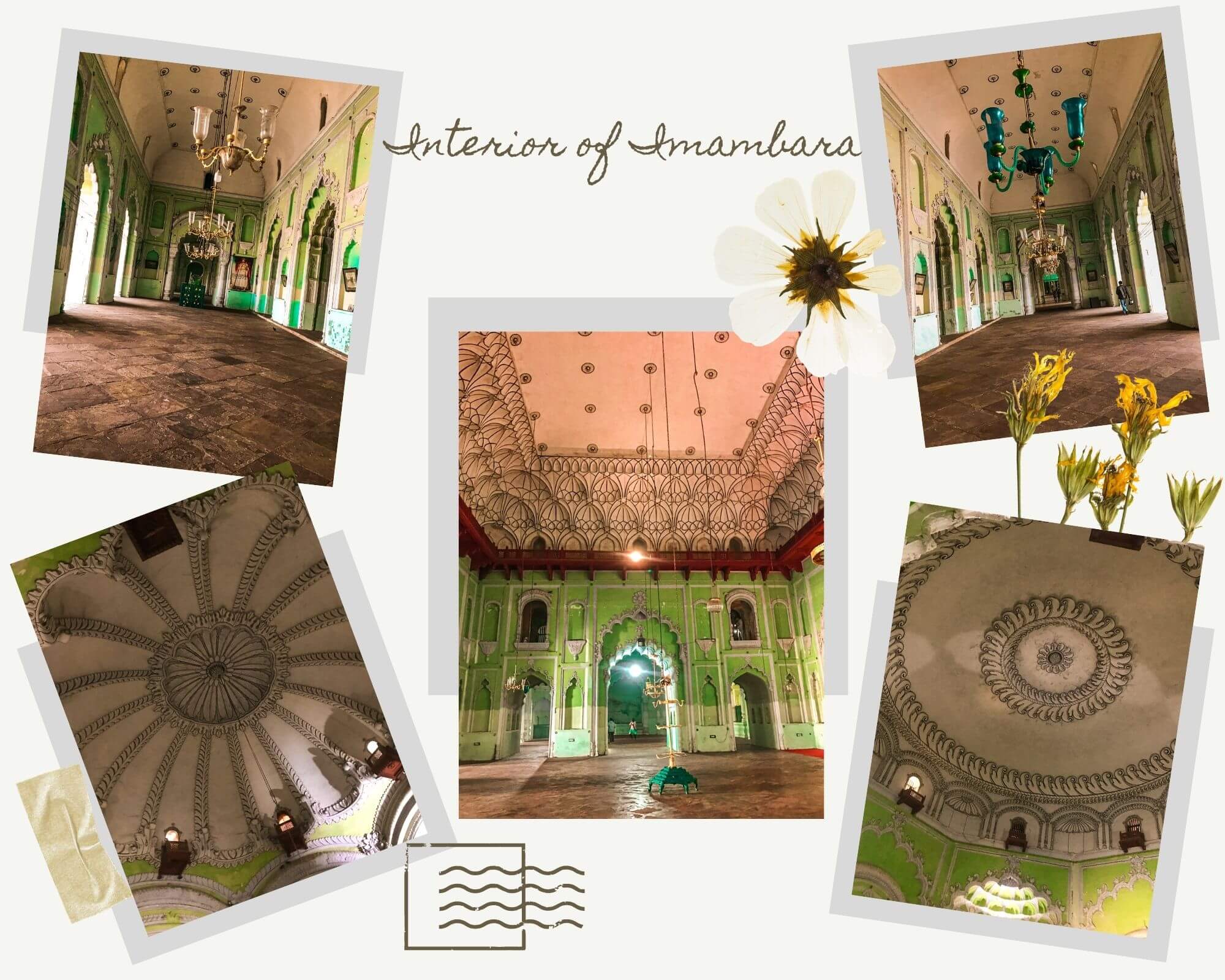 Interiors of Bada Imambara Lucknow