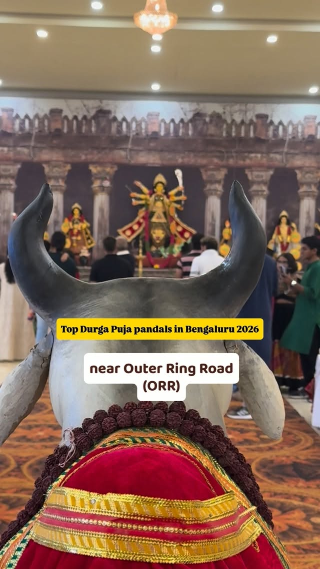 Follow @mytravellingstilettos for more such recommendationsTop Durga Puja pandals in Bengaluru 2026 - Outer Ring Road (ORR) Edition ⬇️Sharbabharatiya Sylheti Forum 📍 PSR Convention Centre, Bus Stop, behind Sulikunte, off Sarjapur Road, SulikunteShree Jagannath Temple Trust 📍 Sri Jagannatha Swami Temple, AgaraGreen Glen Layout Cultural Association 📍 Sobha Lakeview Club House, BellandurEast Indian Social HSR Association (EISHA) 📍 HSR BDA Complex, 12th Main Rd, Sector 6, HSR LayoutAssam Society Of Bangalore 📍 Freedom International School Ground, Near Outer Ring Road, HSR LayoutKABYA	Ground 📍 Opp. Marathahalli Police Station, Kadubeesanahalli, Marathahalli – Sarjapur Outer Ring Rd, KadubeesanahalliKalinga Youth Association 📍 Adjacent to Incor Opulence, behind Gunjur Club, Gunjur PalyaSORRBA 📍 Samskruti Pavilion, Sulikunte, Sarjapur – Marathahalli RdAarohan 📍 Ground adjacent to Assetz Marq, SeegehalliVarthur Bengali Association 📍 CSK Mall, Gunjur PalyaSukriti Cultural Association 📍 VMS Grandeur Convention Hall, Varthur – Sarjapur Rd, opposite to TISB School, DommasandraBengaluru Cultural Association – BCA 📍 Munnekollal Government School, MunnekollalaSouth East Bengaluru Bengali Association (SEBBA) 📍 The White Housse, 4B, 14th Main Rd, next to BDA Complex, Sector 6, HSR Layout,Karnataka Adarsha Odia Association (KAO) 📍 KH & BMR Kalyana Mantapa, VQ6F+F7M, Sarjapur – Marathahalli Rd, Sree Narayana Nagar, Sompura, Sarjapura⚠️ A list of 70+ Durga Puja pandals in Bangalore is in the bio!🗓️ 17th Oct 10 am to 21st Oct 10 am 🎫 No entry fee or pass required!#mytravellingstilettos#durgapujainbangalore [durga puja in Bengaluru, Bangalore Durga puja pandal hopping, Bengalis in Bangalore]