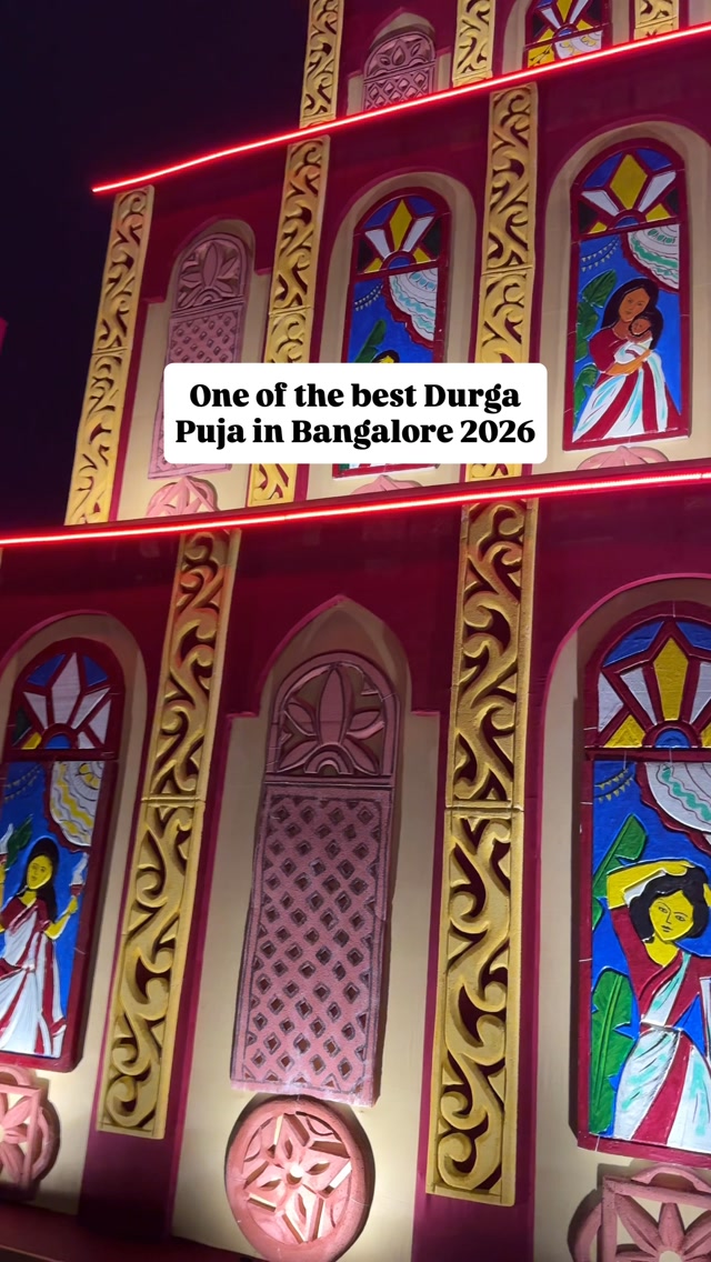 Follow @mytravellingstilettos 👠 for more such recommendationsOne of the most beautiful Maa Durga idol and puja pandals in Bengaluru 2026📝 BARSHA 📍 BARSHA Durga Puja Ground, South Avenue Grounds, 1/7, NICE Toll Gate, Behind Electronic City Metro Station, Entry from NICE Road Toll Junction, Konappana Agrahara, Electronic City👍 Beautiful theme, pandal nicely done, pratima is also beautiful. Loved it.🅿️ Huge parking space. Fee: 100🗓️ Visited on 17th Oct, 11:30 pm🚫 Things I don’t like: • Huge ground, but zero water/rain management.  Continuous rain made it completely muddy and slippery. Parking to the pandal walk has become an obstacle course. I feel it could have managed better with stonechips, sand, etc.• Huge parking space. But you can spot parking assistance only for collecting money. No one was available to guide where to park. We visited around midnight, so it wasn’t big issue. But, it will definitely going to create chaos during peak hours.🗓️ 17th Oct 10 am to 21st Oct 10 am 🎫 No entry fee or pass required!💯 Overall, definitely worth the visit. Very beautiful.⚠️ In case you are interested, a list of 70+ Durga Puja pandals in Bangalore is in the bio!#mytravellingstilettos#durgapujainbangalore [durga puja in Bengaluru, Bangalore Durga puja pandal hopping, Bengalis in Bangalore, best Durga Puja in Bengaluru]