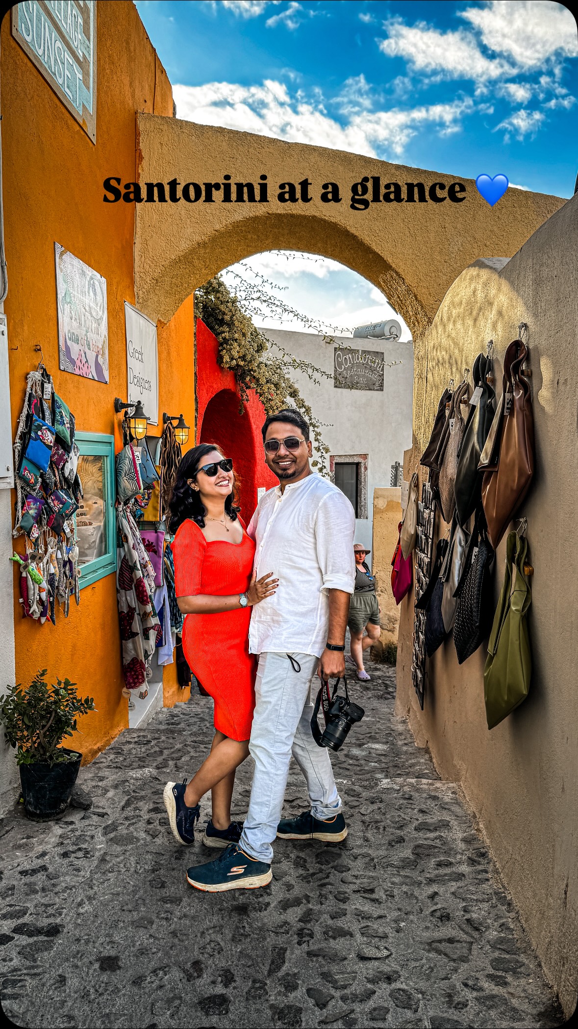 Let’s find out why Santorini is the most photographed island in the world 💙#mytravellingstilettos@visitgreecegr @santorini @santorini.explore @officialsantorinigreece#visitgreece #santorini💙 #greeckholidays[ Travel couple, Bengaluru travel blogger, india to europe, budget europe trip, Greek holidays, euro summer 2026, Santorini, oia sunset, fira, Greek islands, mediterranean sea, Agean sea, travel hack, travel recommendations, honeymoon destination]