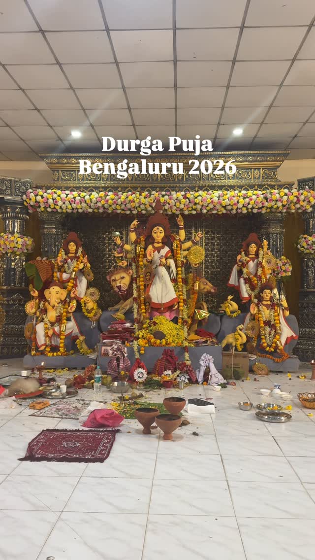 Follow @mytravellingstilettos 👠 for more such recommendationsHomely Durga Puja in Bangalore 2026➡️ Tripura Mondoli Durga Puja📍 Sainik Welfare Centre, Next to Ramamurthy Nagar Police Station, 2nd G Cross, Vijinapura, 16, 3rd D Main Rd, East of NGEF Layout, Dooravani Nagar🅿️ Limited parking inside the convention hall - FREE🗓️ Visited on 18th Oct  late night💯 Visit if you are staying nearby or pandal hopping in this part of the city⚠️ In case you are interested, a list of 70+ Durga Puja pandals in Bangalore is in the bio!#mytravellingstilettos#durgapujainbangalore [durga puja in Bengaluru, Bangalore Durga puja pandal hopping, Bengalis in Bangalore, best Durga Puja in Bengaluru, Bangalore,  Durga puja]